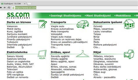 ss sludinājumi